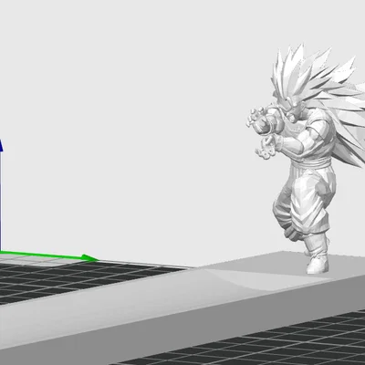 Mô hình Goku Dragon Ball đế cắm nhang in 3D độc đáo