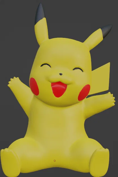 Mô hình Pikachu in 3D đa vật liệu (MMU) siêu dễ thương - Image 1