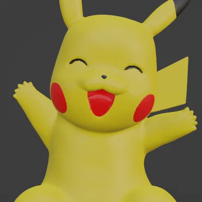 Mô hình Pikachu in 3D đa vật liệu (MMU) siêu dễ thương