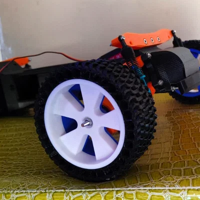 Lốp airless & mâm RC (hex 12mm) cho Tarmo5 (2 kích cỡ)