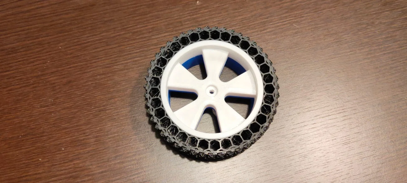 Lốp airless & mâm RC (hex 12mm) cho Tarmo5 (2 kích cỡ) - Image 3