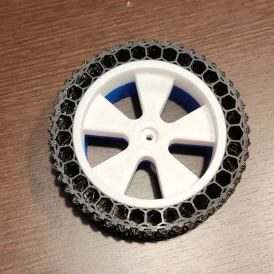 Lốp airless & mâm RC (hex 12mm) cho Tarmo5 (2 kích cỡ)