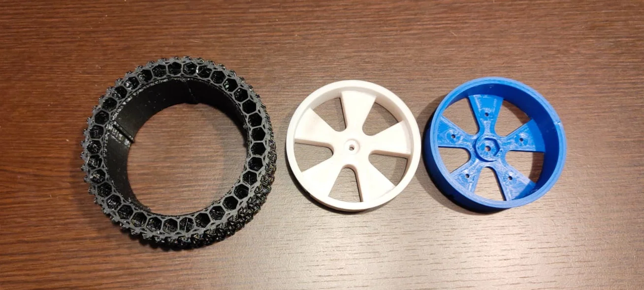 Lốp airless & mâm RC (hex 12mm) cho Tarmo5 (2 kích cỡ) - Image 4