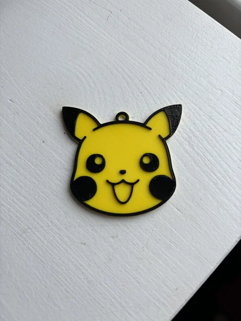 Móc khóa Pikachu Pokémon dễ thương in 3D - Image 1