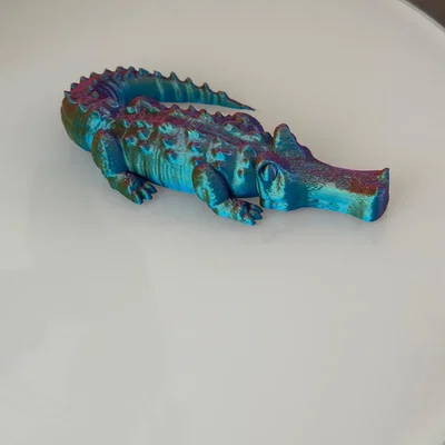 Mô hình cá sấu 3D trang trí độc đáo cho góc làm việc