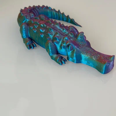 Mô hình cá sấu 3D trang trí độc đáo cho góc làm việc