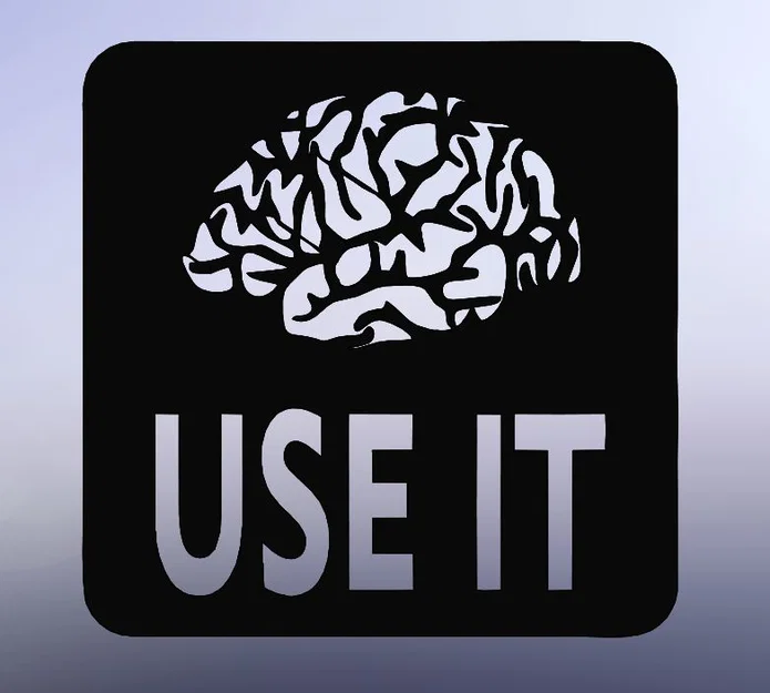 Tranh treo tường 3D hình bộ não 'Use It' trang trí độc đáo - Image 1