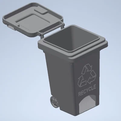Tháp đổ xúc xắc hình thùng rác tái chế (Recyclingbin Dice Tower)