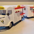 Mô hình xe cổ Citroen Type H Foodtruck 1952 in 3D chi tiết - Thumbnail 1