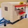 Mô hình xe cổ Citroen Type H Foodtruck 1952 in 3D chi tiết - Thumbnail 8