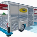 Mô hình xe cổ Citroen Type H Foodtruck 1952 in 3D chi tiết - Thumbnail 16