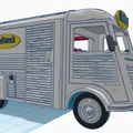 Mô hình xe cổ Citroen Type H Foodtruck 1952 in 3D chi tiết - Thumbnail 18