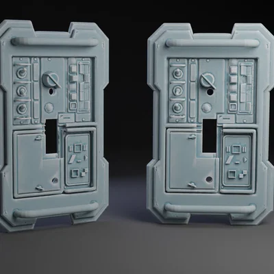 Ốp công tắc Star Wars Data Console - Trang trí nhà phong cách Sci-Fi