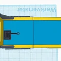 Mô hình xe tải Citroen Type H Transporter 1952 kèm xe 2CV in 3D - Thumbnail 14