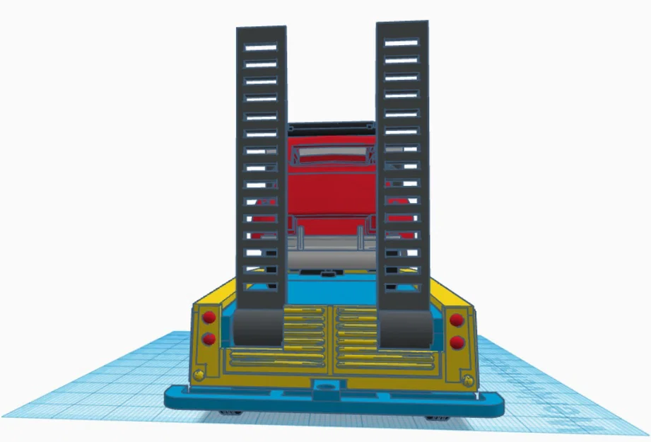 Mô hình xe tải Citroen Type H Transporter 1952 kèm xe 2CV in 3D - Image 16