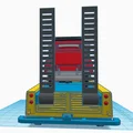 Mô hình xe tải Citroen Type H Transporter 1952 kèm xe 2CV in 3D - Thumbnail 16