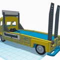 Mô hình xe tải Citroen Type H Transporter 1952 kèm xe 2CV in 3D - Thumbnail 19