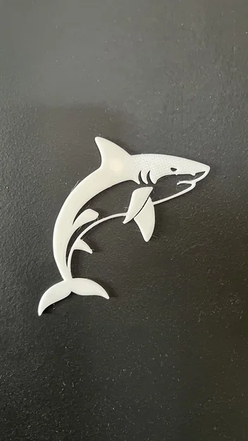 Mô hình trang trí tường cá mập Shark Wall Art #1 in 3D - Image 1