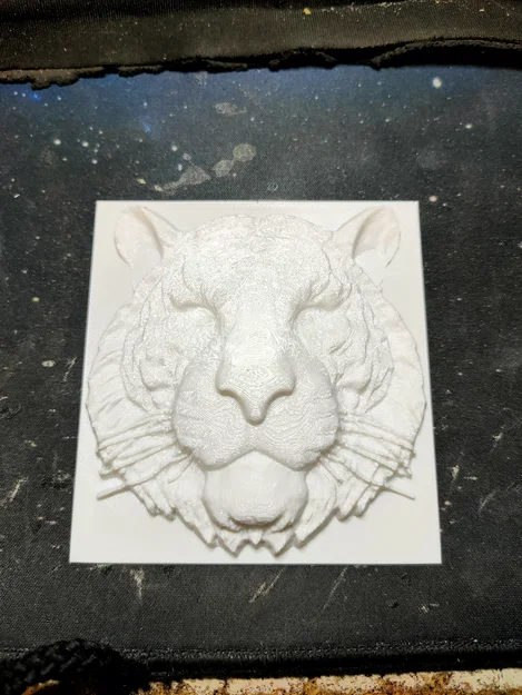 Mô hình phù điêu mặt hổ 3D (Tiger Face) đẹp mắt - Image 2