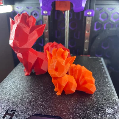 Mô hình Vulpix phong cách Low Poly độc đáo cho máy in 3D