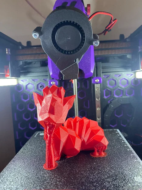 Mô hình Vulpix phong cách Low Poly độc đáo cho máy in 3D - Image 2