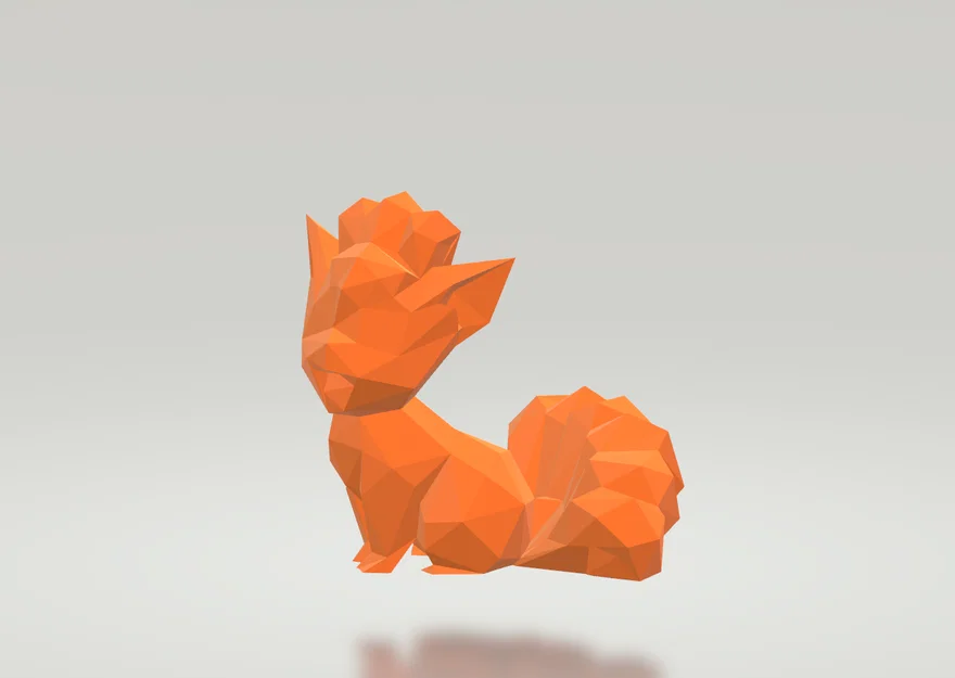 Mô hình Vulpix phong cách Low Poly độc đáo cho máy in 3D - Image 3