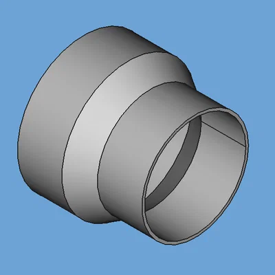 Đầu chuyển ống hút bụi dạng tham số (Parametric) [FreeCAD]