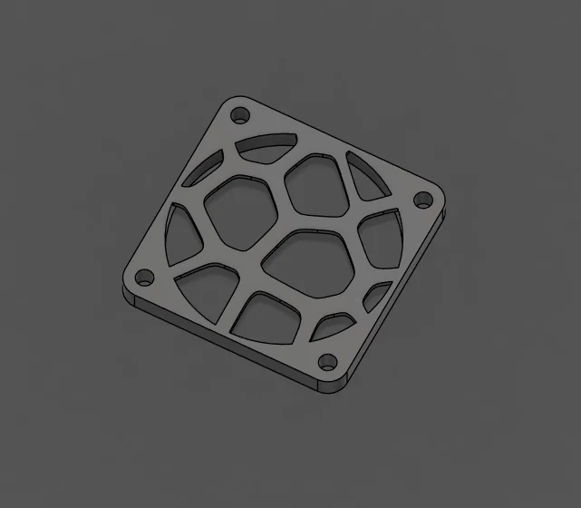 Nắp che quạt 4010/4020 họa tiết Voronoi thẩm mỹ cho máy in 3D - Image 1