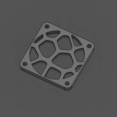 Nắp che quạt 4010/4020 họa tiết Voronoi thẩm mỹ cho máy in 3D