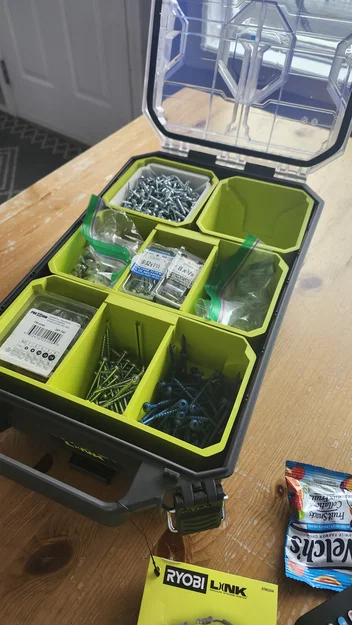 Khay in 3D tối ưu hóa ngăn đựng phụ kiện cho Ryobi Link - Image 2