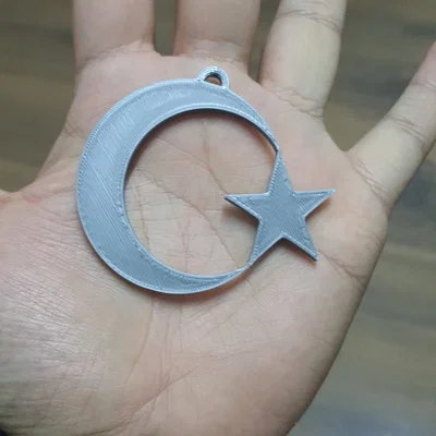Đồ treo xe hơi Cờ Thổ Nhĩ Kỳ Ayyıldız (Trăng sao) - Turkish Flag ornament