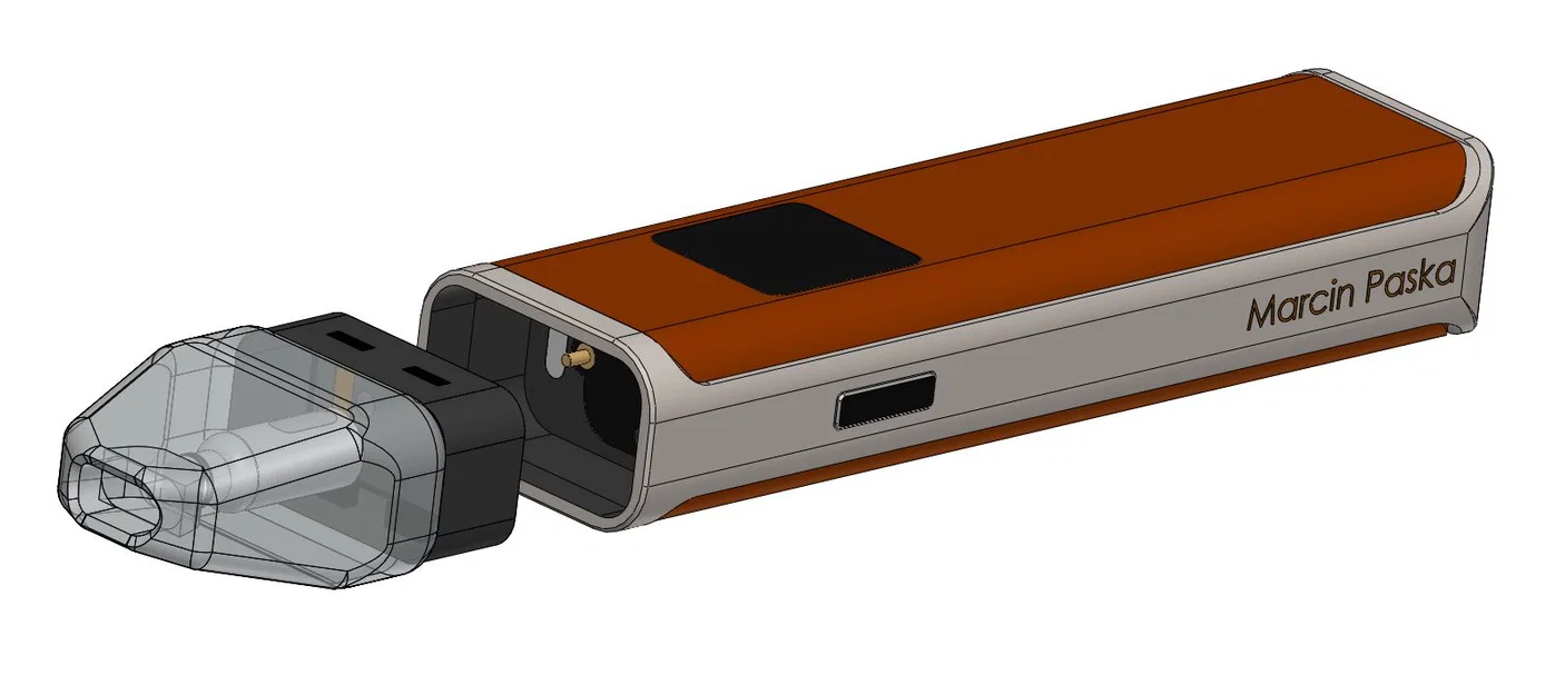 Mô hình 3D thuốc lá điện tử (Electric cigarette) hiện đại - Image 1