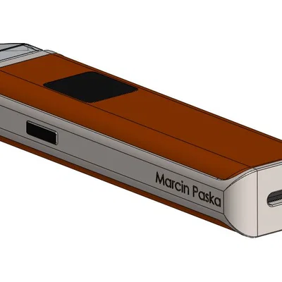 Mô hình 3D thuốc lá điện tử (Electric cigarette) hiện đại