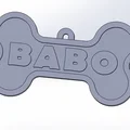 Bảng tên hình khúc xương cho thú cưng (Hueso para collar de perro) - Thumbnail 1