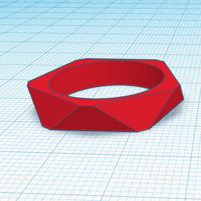 Mẫu nhẫn hình học thiết kế độc đáo cho máy in 3D