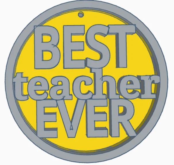 Huy chương in 3D Best Teacher Ever - Quà tặng ý nghĩa cho thầy cô - Image 2