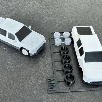 Mô hình lắp ráp 3D Chevrolet Avalanche Kit Card độc đáo