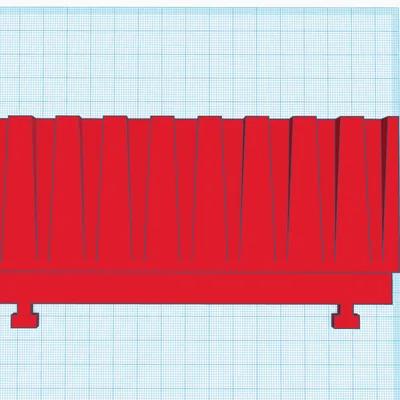 Khay treo tường đựng 9 bật lửa Clipper (Clipper holder) in 3D