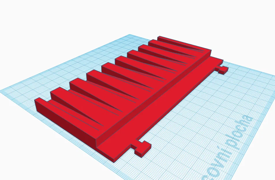 Khay treo tường đựng 9 bật lửa Clipper (Clipper holder) in 3D - Image 3