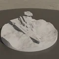 Mô hình 3D tàu Imperial Destroyer bị rơi - Trang trí Star Wars - Thumbnail 1