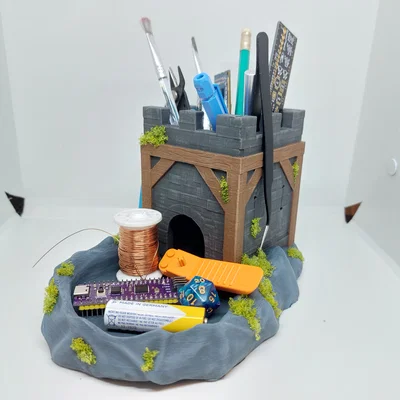 Quiet Dice Tower – Tháp thả xúc xắc êm, dễ in