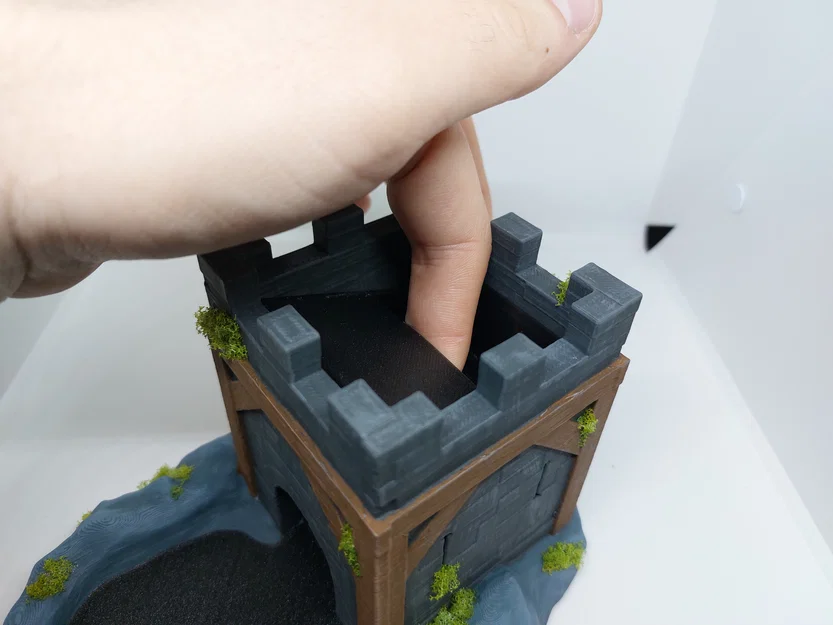 Quiet Dice Tower – Tháp thả xúc xắc êm, dễ in - Image 7