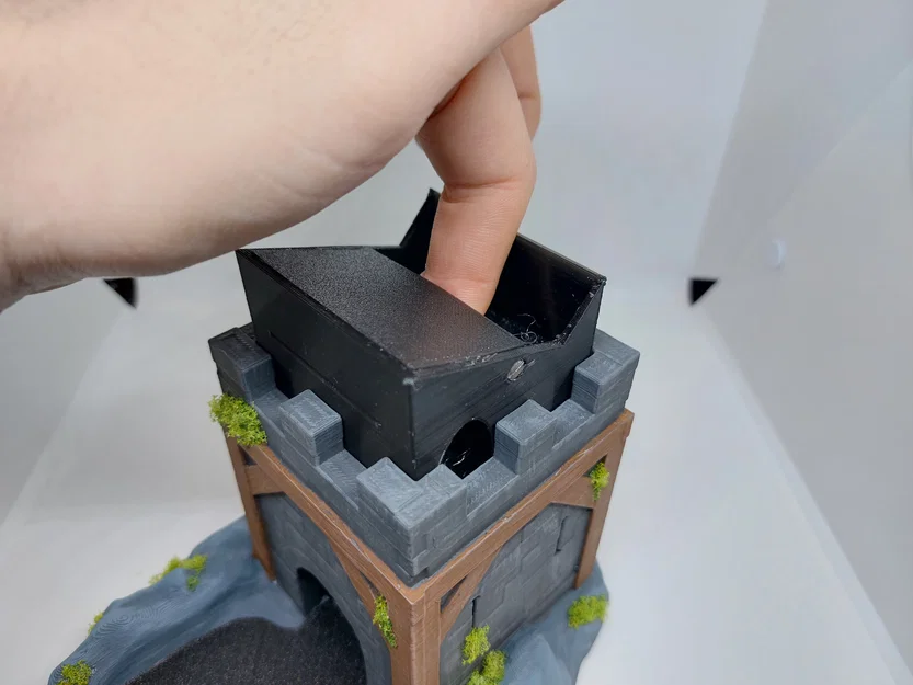 Quiet Dice Tower – Tháp thả xúc xắc êm, dễ in - Image 8