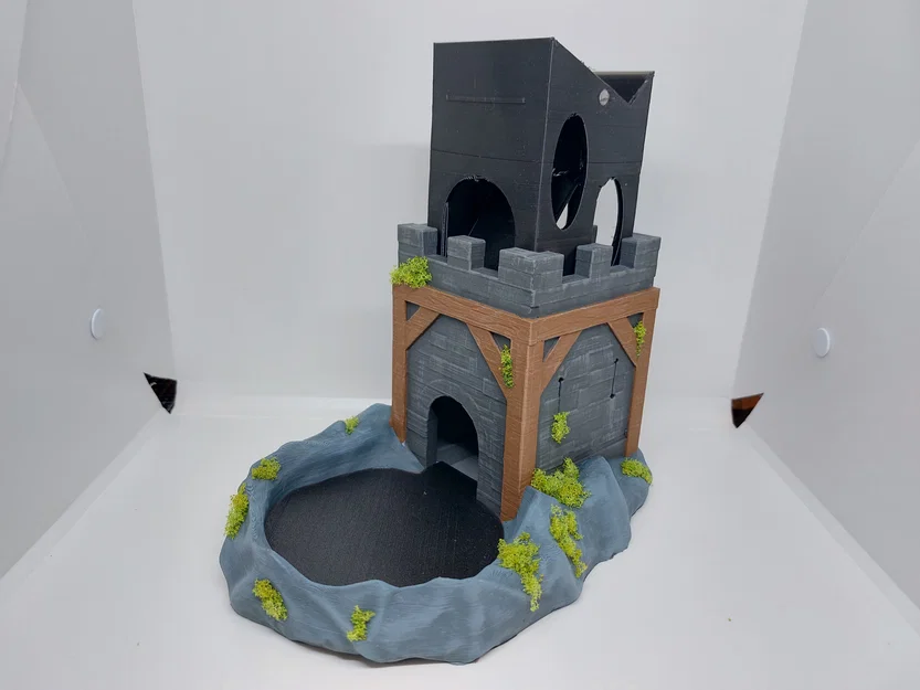 Quiet Dice Tower – Tháp thả xúc xắc êm, dễ in - Image 9