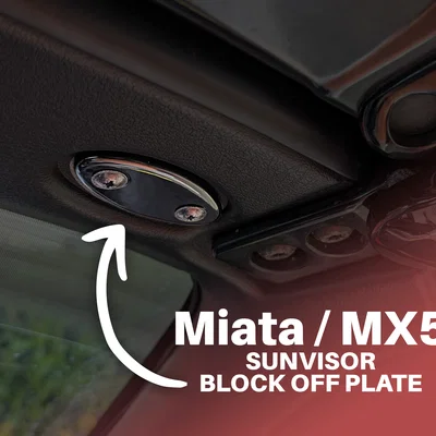 Tấm che lỗ gắn sun visor Mazda Miata (MX5) (Sun Visor Delete Plate)