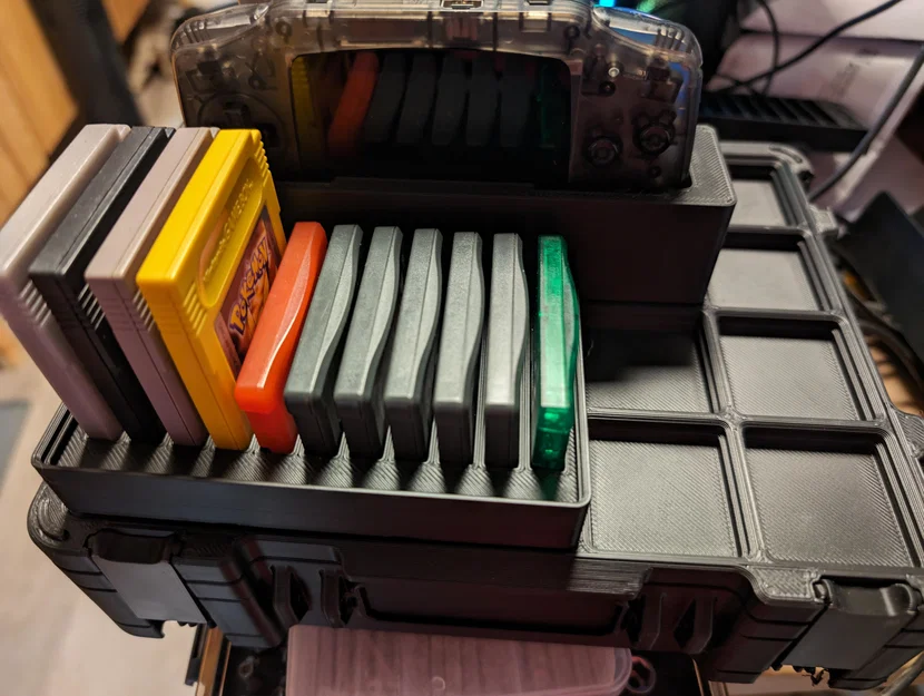 Khay 3D Gridfinity 2x3 đựng băng game GameBoy, GBC, GBA cực gọn - Image 1