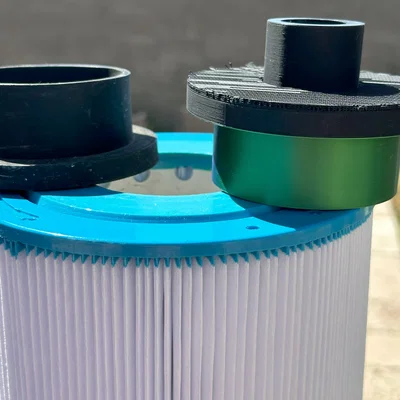 Nút bịt cartridge filter hồ bơi & đầu gắn ống nước làm backwashing