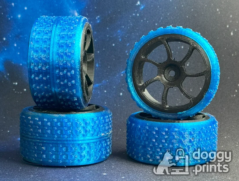 Lốp TPU Knobby Off-road cho RC Car - Hợp mâm custom của mình (12 mm Hex) - Image 1