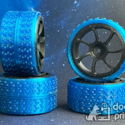 Lốp TPU Knobby Off-road cho RC Car - Hợp mâm custom của mình (12 mm Hex)