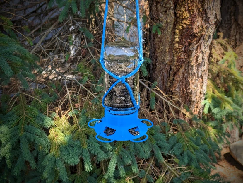 Nắp Máng Ăn Cho Chim Cho Hũ Mason (Mason Jar Bird Feeder Lid) - Image 4